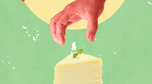 Du machst den Kuchen. Alle anderen essen ihn auf.